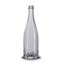 Champagneflaske / ciderflaske i klart glas – 0,75 L (til kombucha, kefir og cider)