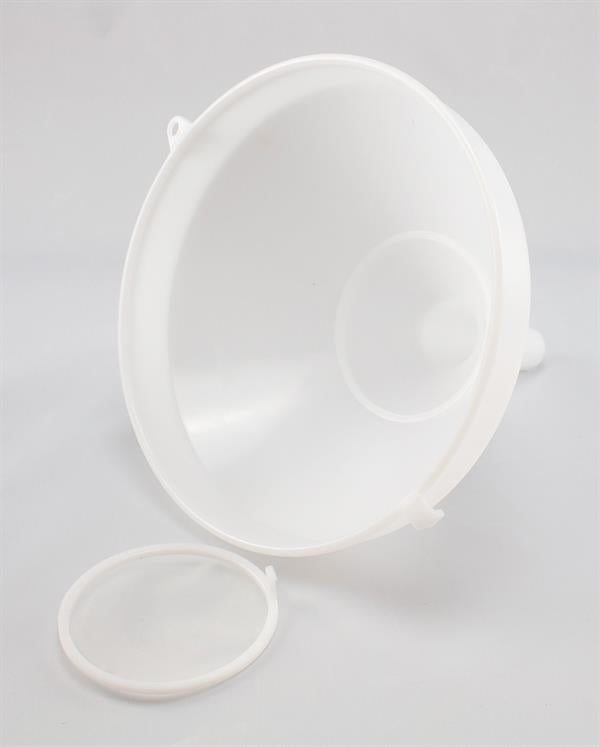Tragt med si, plastic, diameter 25 cm