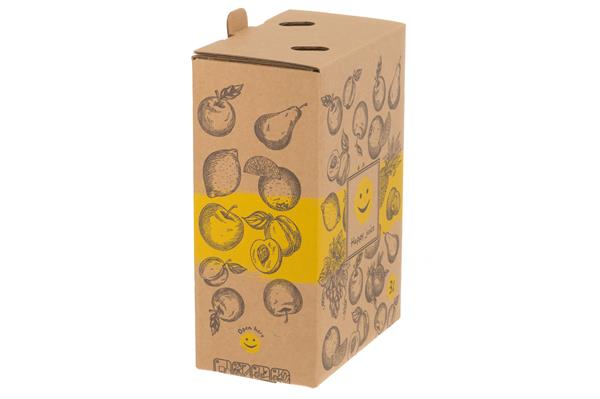 Bag-in-box (BIB) with bag, Happy Juice, 3 litres, set of 1 box and 4 bags