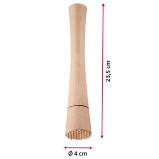 Sauerkrautstamper / Grønsagsstamper af træ, kort, 24 cm