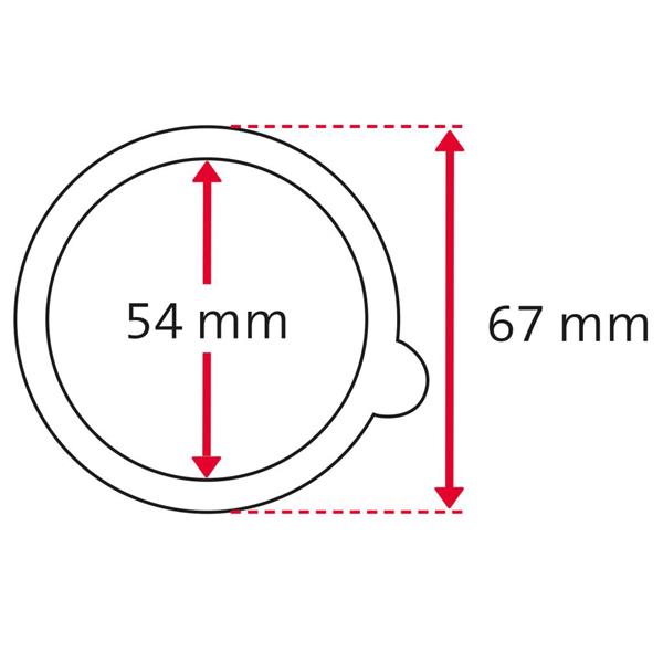 Gummiringe / Dichtungen für Einmachgläser, Weck, 54 x 67 mm, 10 Stk.