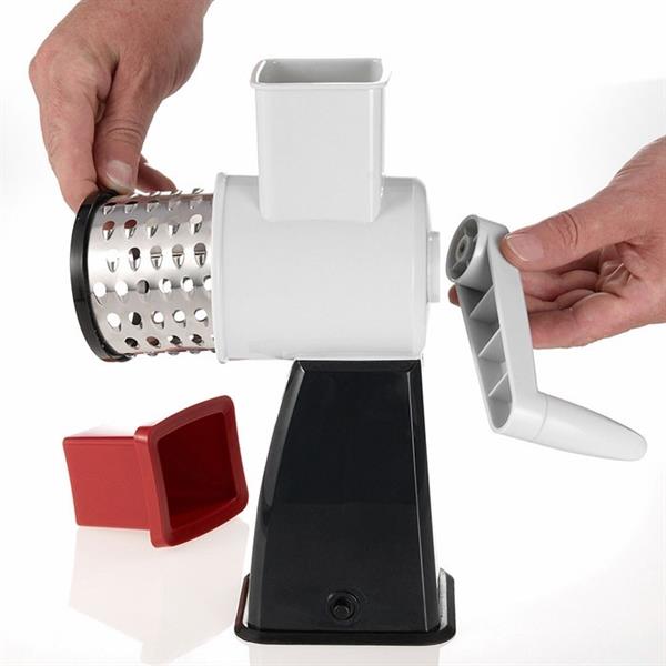 Vegetable slicer / grater with 4 different inserts, multifunctional