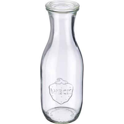 Weck flaske 1 liter – elegant glasflaske med låg til saft, most og juice