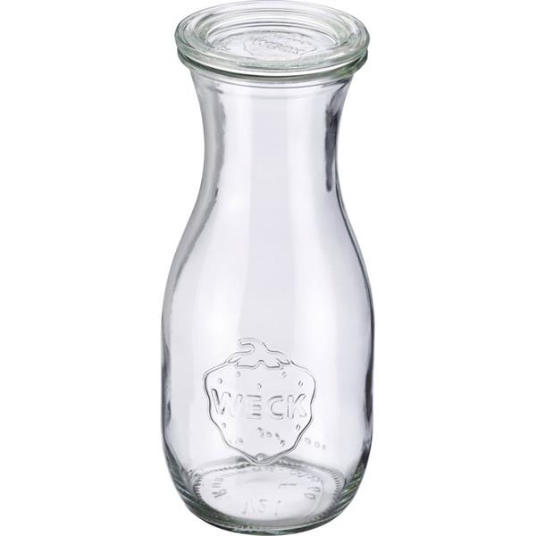 Weck flaske 500 ml – elegant glasflaske med låg til saft, most og juice