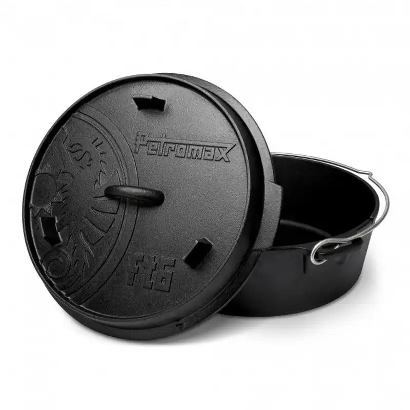 Dutch Oven / Gusseisentopf für Lagerfeuer und Grill – Petromax FT6, 6,1 Liter
