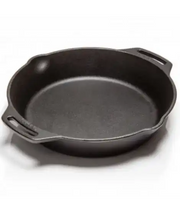 Cast-iron pan with two handles for campfire and barbecue – Petromax FP25H, Ø25 cm
