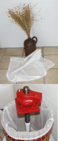 Pressesekk 70 × 70 cm – til fruktpresse og vinpresse 30–50 liter